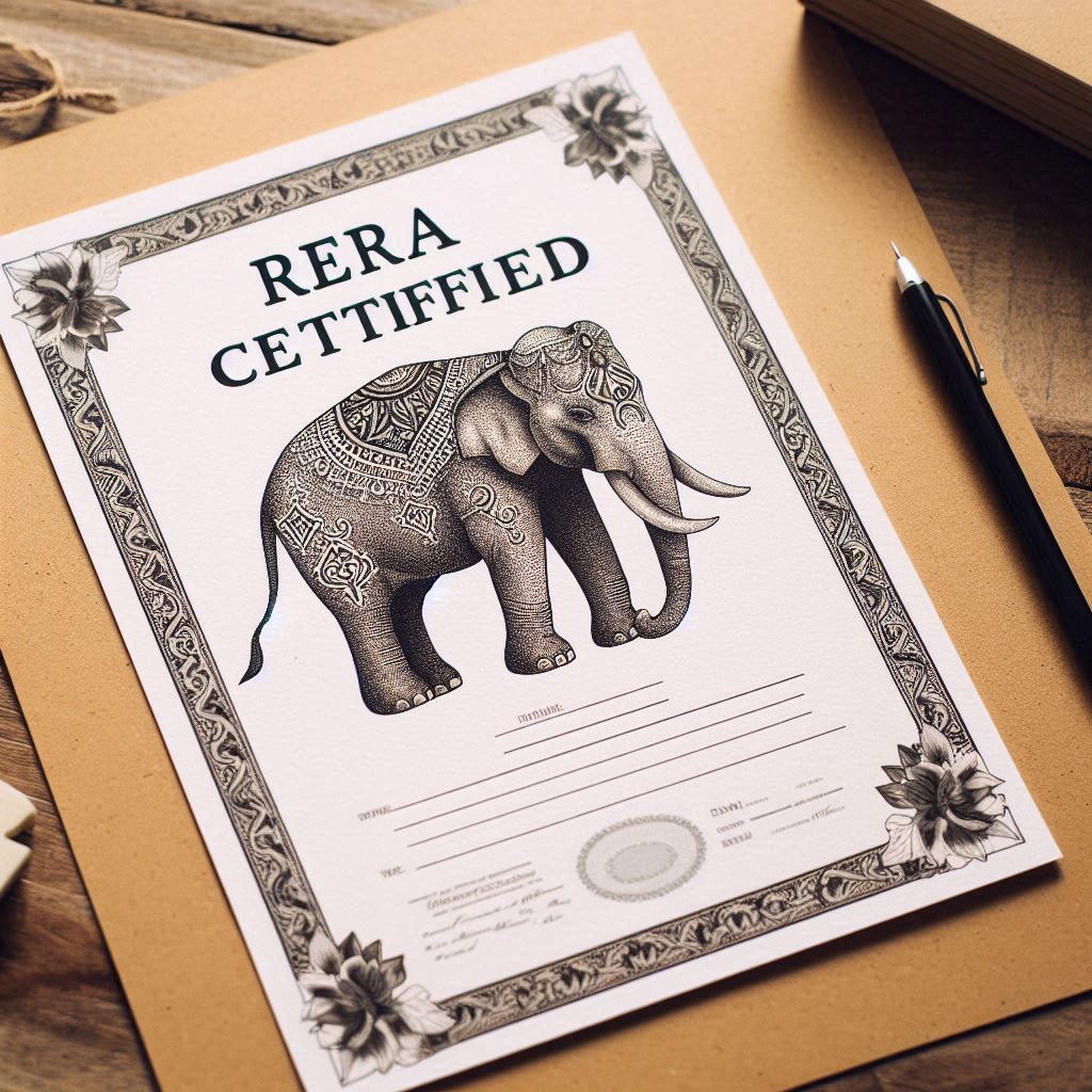 simple Indian RERA certificate